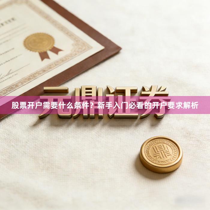 股票开户需要什么条件?新手入门必看的开户要求解析