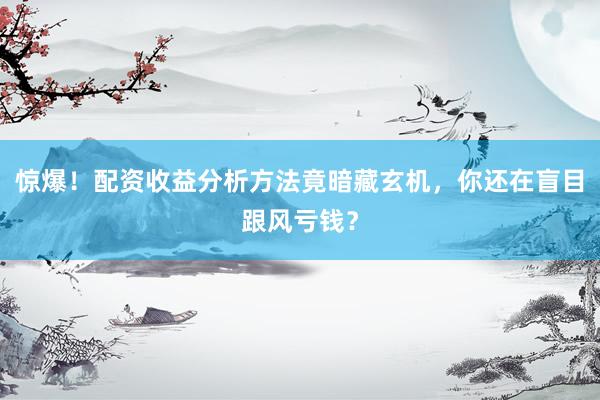 惊爆！配资收益分析方法竟暗藏玄机，你还在盲目跟风亏钱？