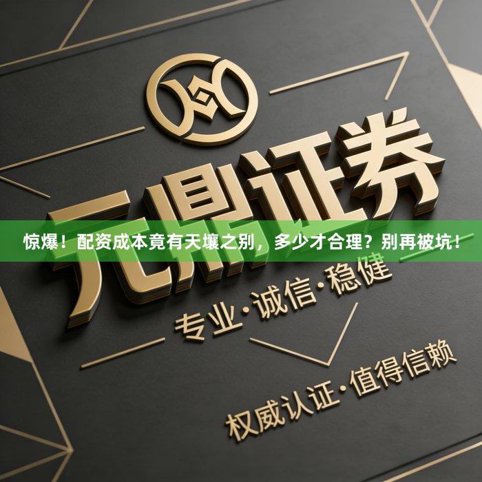 惊爆！配资成本竟有天壤之别，多少才合理？别再被坑！