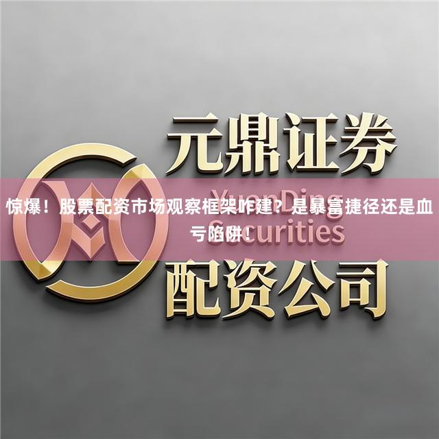 惊爆！股票配资市场观察框架咋建？是暴富捷径还是血亏陷阱！