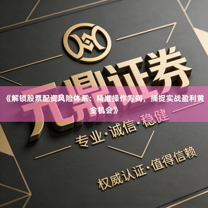 《解锁股票配资风险体系：精准操作方向，捕捉实战盈利黄金机会》