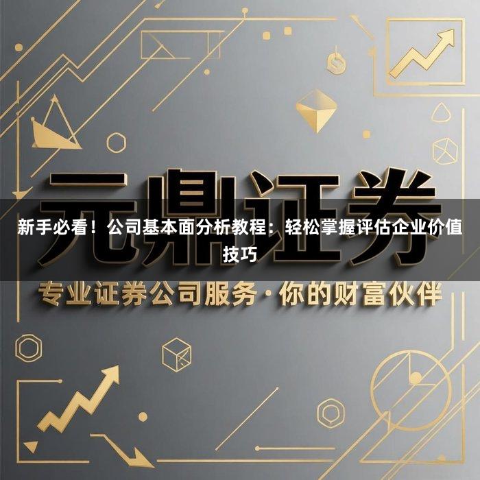 新手必看！公司基本面分析教程：轻松掌握评估企业价值技巧