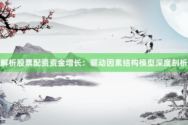 解析股票配资资金增长：驱动因素结构模型深度剖析