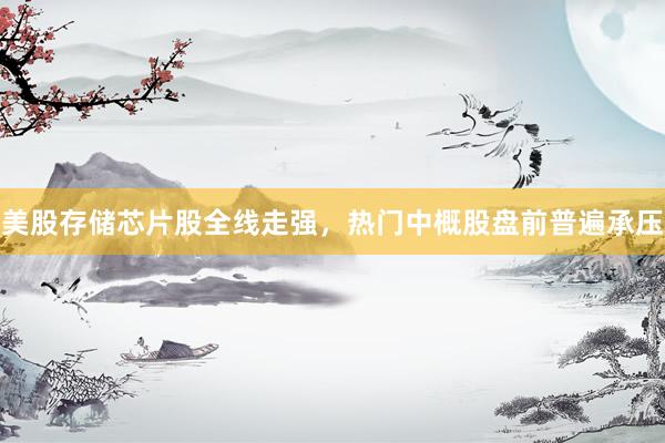 美股存储芯片股全线走强,热门中概股盘前普遍承压