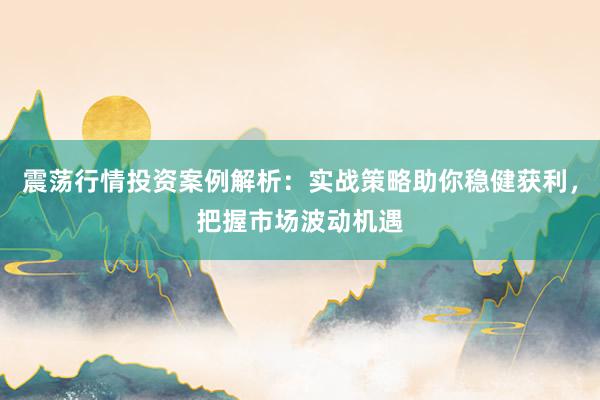 震荡行情投资案例解析：实战策略助你稳健获利，把握市场波动机遇