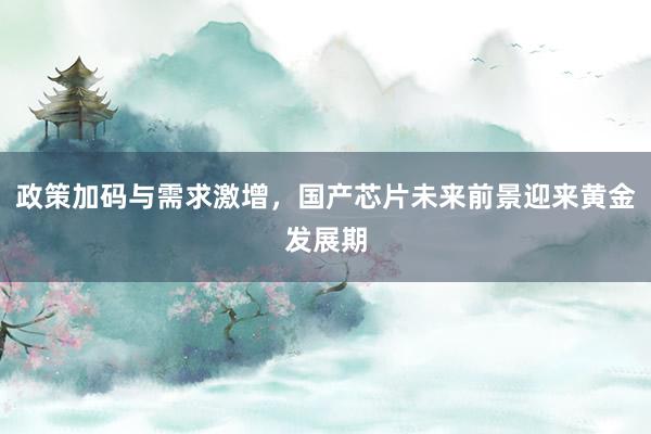 政策加码与需求激增，国产芯片未来前景迎来黄金发展期
